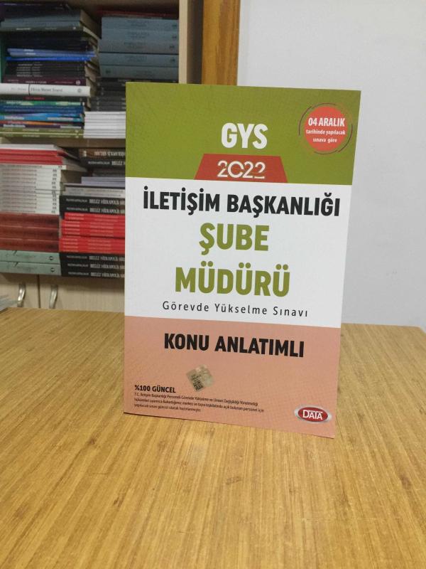 2022 GYS İletişim Başkanlığı Şube Müdürü Konu Anlatımlı Data Yayınları