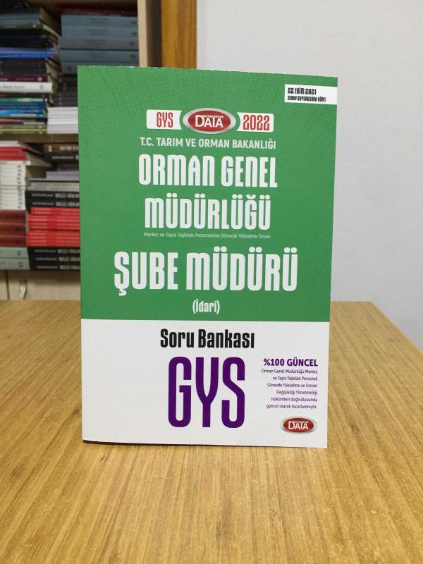2022 GYS Orman Genel Müdürlüğü Şube Müdürü (İdari) Soru Bankası Görevde Yükselme Data Yayınları