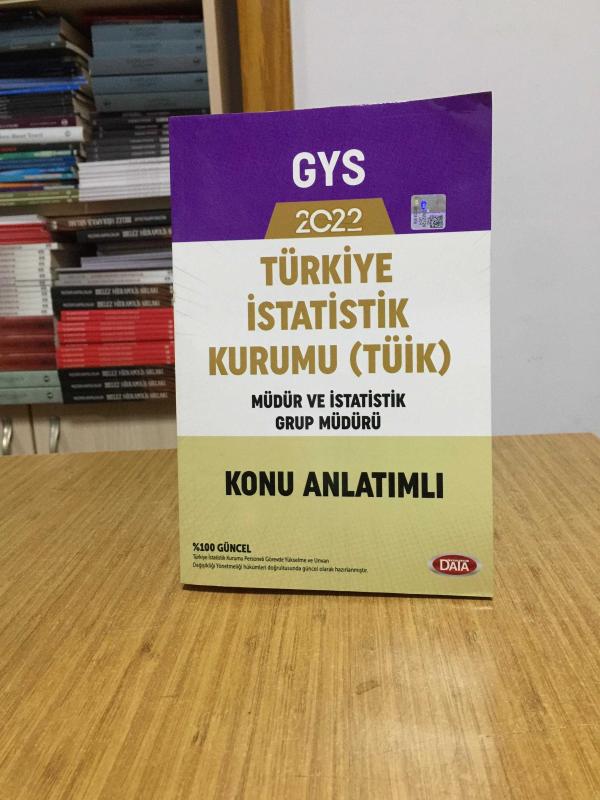 2022 GYS Türkiye İstatistik Kurumu TÜİK GYS Konu Anlatımlı Data Yayınları