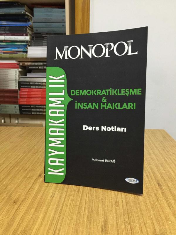 2022 Kaymakamlık Demoktatikleşme ve İnsan Hakları Ders Notları Monopol Yayınları