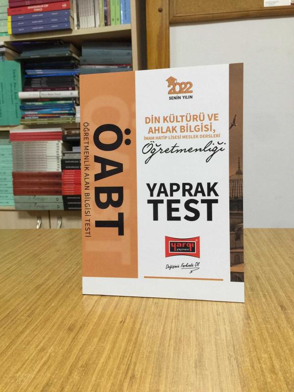2022 ÖABT Din Kültürü ve Ahlak Bilgisi İmam Hatip Lisesi Meslek Dersleri Öğretmenleri Yaprak Test Yargı Yayınları