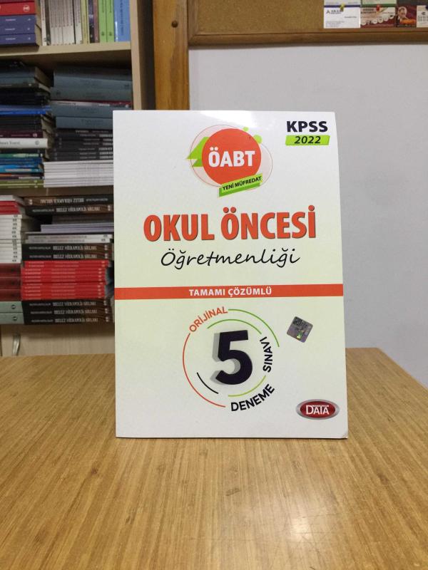 2022 ÖABT Okul Öncesi Öğretmenliği 5 Deneme Çözümlü Data Yayınları