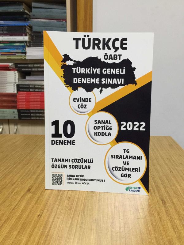 2022 ÖABT Türkçe Türkiye Geneli 10 Deneme Defne Akademi Yayınları