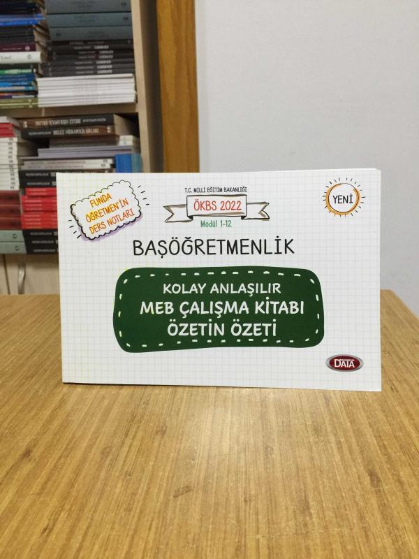 2022 ÖKBS Başöğretmenlik Kolay Anlaşılır MEB Çalışma Kitabı Özetin Özeti Data Yayınları (Modül 1-12)