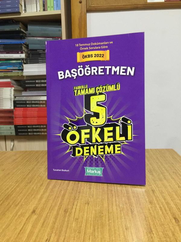 2022 ÖKBS Başöğretmenlik Tamamı Çözümlü 5 Deneme Markaj Yayınları