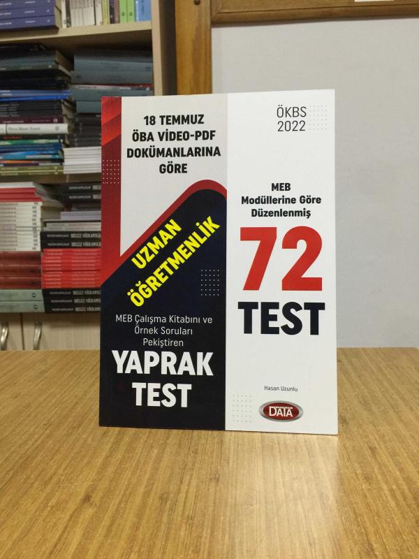 2022 ÖKBS GYS Uzman Öğretmenlik Yaprak Test Data Yayınları