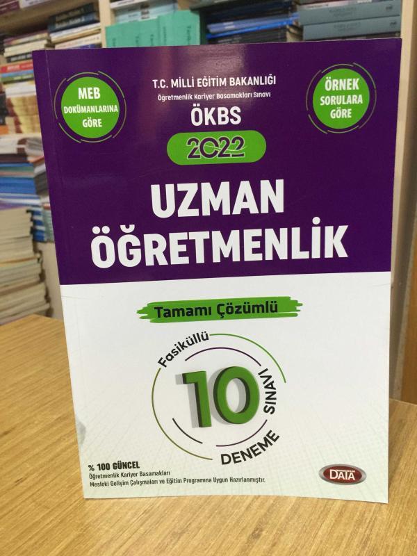 2022 ÖKBS MEB Uzman Öğretmenlik 10 Deneme Fasikül Çözümlü Data Yayınları