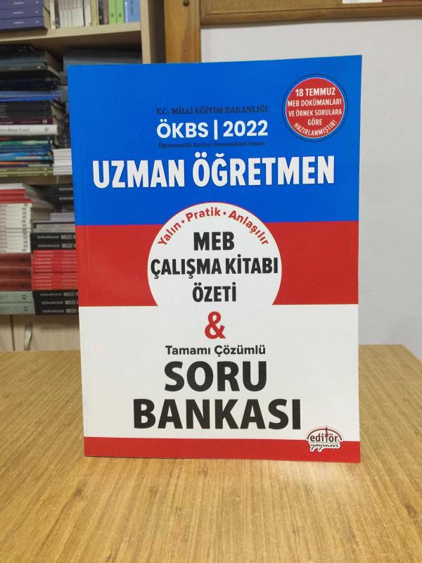 2022 ÖKBS Uzman Öğretmen Çalışma Kitabı Özeti ve Tamamı Çözümlü Soru Bankası Editör Yayınevi