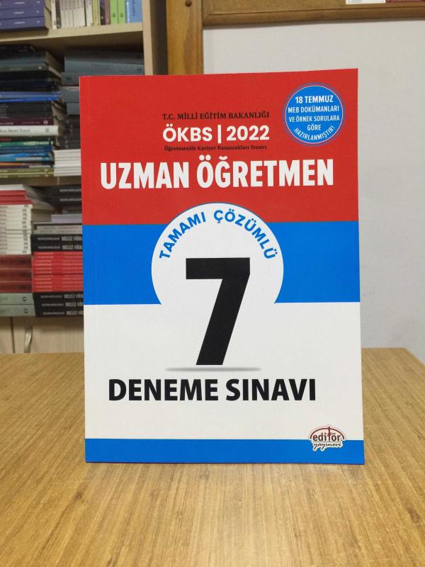 2022 ÖKBS Uzman Öğretmen Tamamı Çözümlü 7 Deneme Sınavı Editör Yayınevi