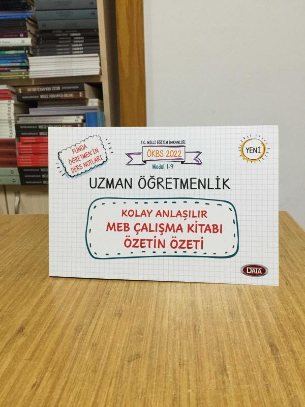 2022 ÖKBS Uzman Öğretmenlik Kolay Anlaşılır MEB Çalışma Kitabı Özetin Özeti Data Yayınları (Modül 1-9)