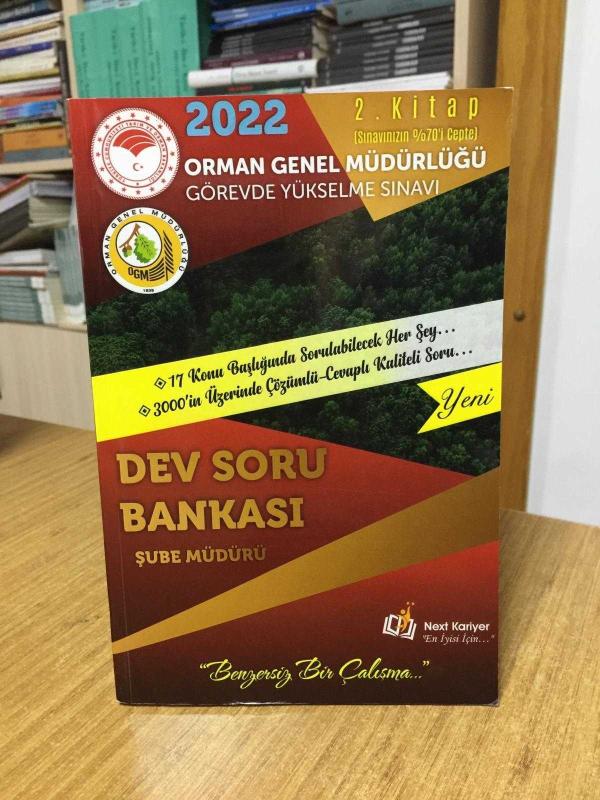 2022 Orman Genel Müdürlüğü Görevde Yükselme Sınav Şube Müdürü Dev Soru Bankası 2. Kitap Next Kariyer