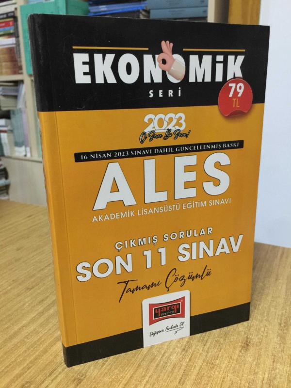 2023 ALES Ekonomik Seri Tamamı Çözümlü Son 11 Sınav Çıkmış Sorular Yargı Yayınları