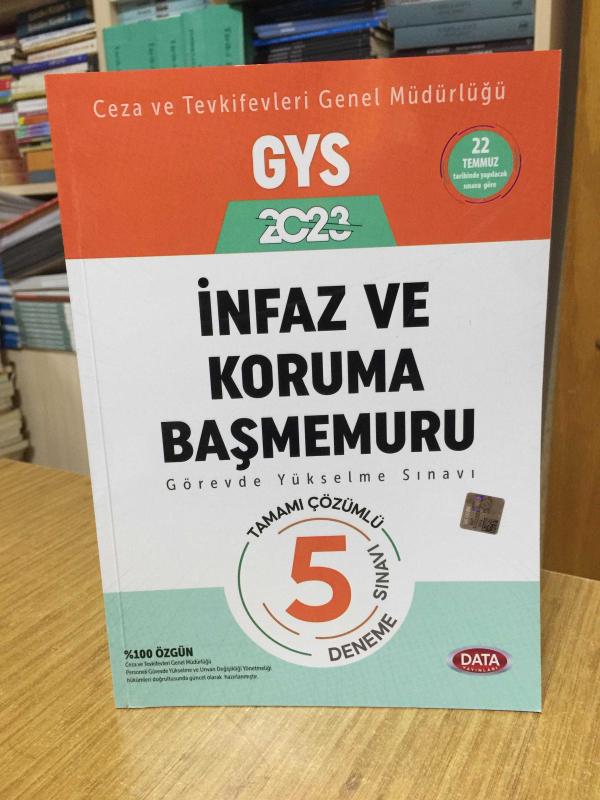 2023 Ceza ve Tevkifevleri İnfaz ve Koruma Başmemuru GYS Tamamı Çözümlü 5 Deneme Sınavı Data Yayınları