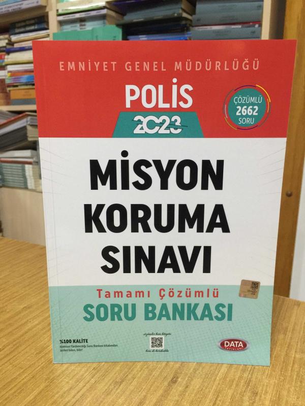 2023 Emniyet Genel Müdürlüğü Polis Misyon Koruma Sınavı Tamamı Çözümlü Soru Bankası Data Yayınları