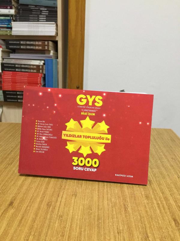 2023 GYS Adalet Bakanlığı Bilgi İşlem 3000 Soru Cevap Kitabı Rakipsiz UZEM