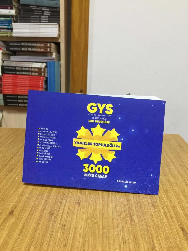 2023 GYS Adalet Bakanlığı Şube Müdürlüğü 3000 Soru Cevap Kitabı Rakipsiz UZEM