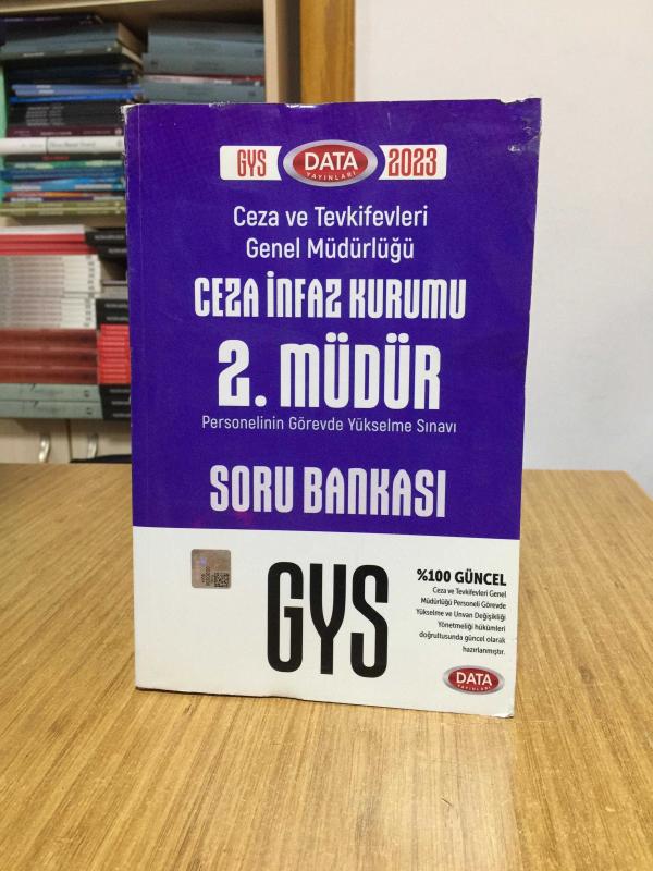 2023 GYS Ceza ve Tevkifevleri Ceza İnfaz Kurumu 2. Müdür Soru Bankası Görevde Yükselme Data Yayınları