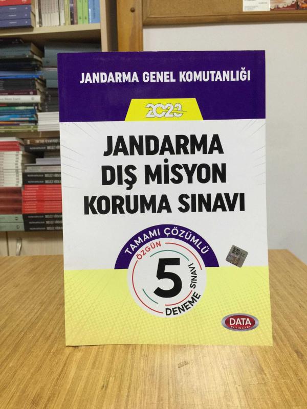 2023 GYS Jandarma Genel Komutanlığı Dis Misyon Koruma Sınavı Tamamı Çözümlü 5 Deneme Sınavı Data Yayınları