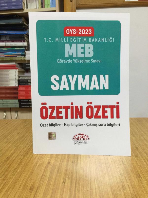2023 GYS Milli Eğitim Bakanlığı Sayman GYS Özetin Özeti Data Yayınları