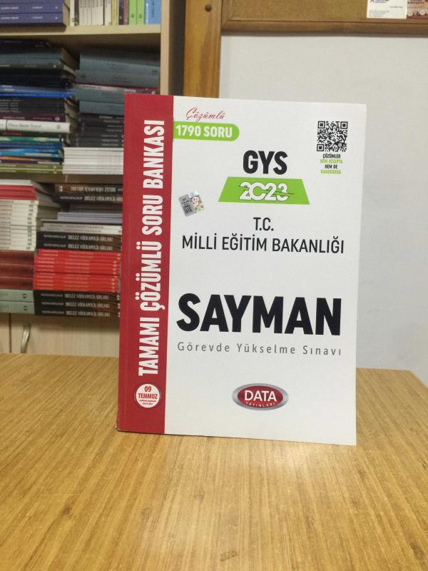 2023 GYS Milli Eğitim Bakanlığı Sayman Tamamı Çözümlü GYS Soru Bankası Data Yayınları