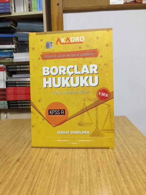 2023 KPSS A Grubu Borçlar Hukuku Konu Anlatımı 8. Baskı A Kadro Yayınları