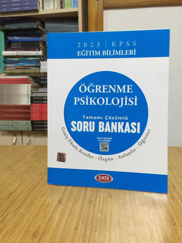 2023 KPSS Eğitim Bilimleri Öğrenme Psikolojisi Tamamı Çözümlü Soru Bankası Data Yayınları