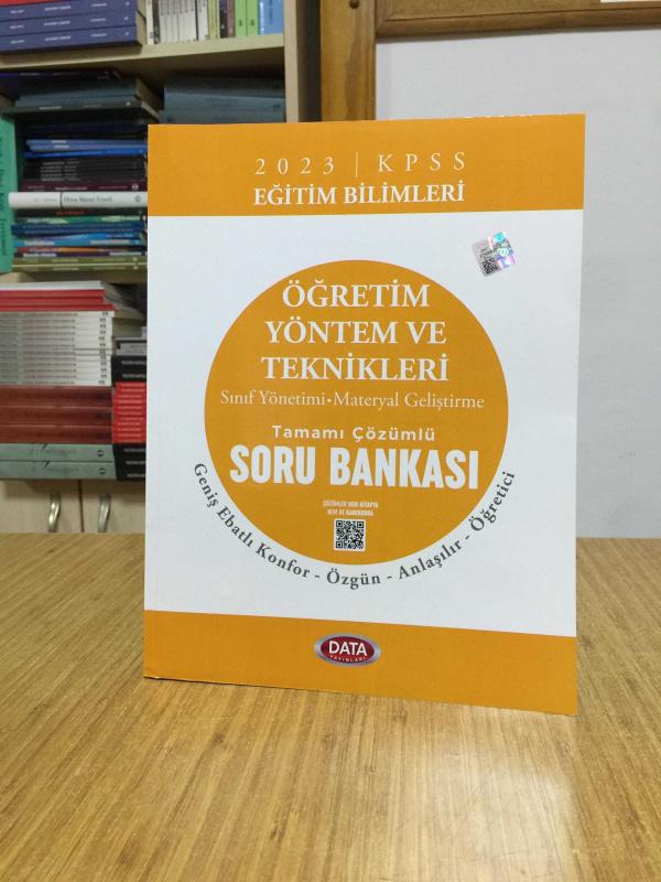 2023 KPSS Eğitim Bilimleri Öğretim Yöntem ve Teknikleri Tamamı Çözümlü Soru Bankası Data Yayınları