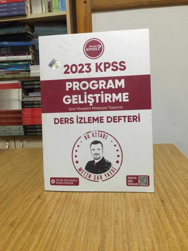 2023 KPSS Eğitim Bilimleri Program Geliştirme Ders İzleme Defteri Hangi KPSS Yayınları