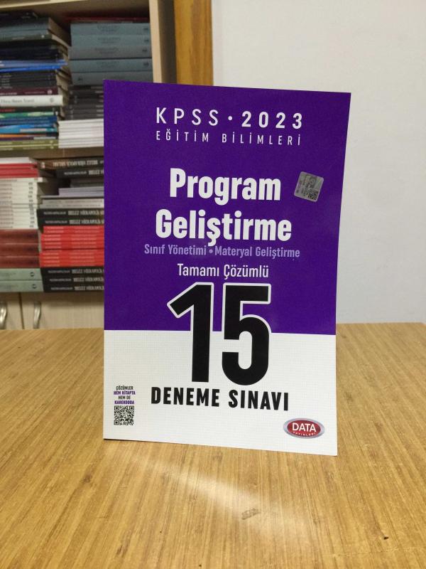 2023 KPSS Eğitim Bilimleri Program Geliştirme Tamamı Çözümlü 15 Deneme Sınavı Data Yayınları