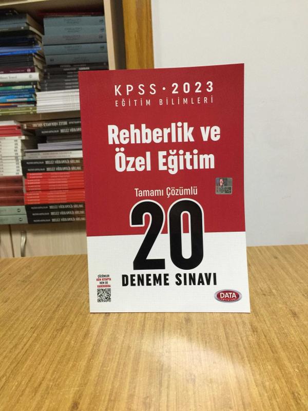 2023 KPSS Eğitim Bilimleri Rehberlik ve Özel Eğitim 20 Deneme Sınavı Data Yayınları