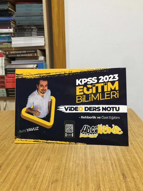 2023 KPSS Eğitim Bilimleri Rehberlik ve Özel Eğitim Video Ders Notları Hocawebde Yayınları