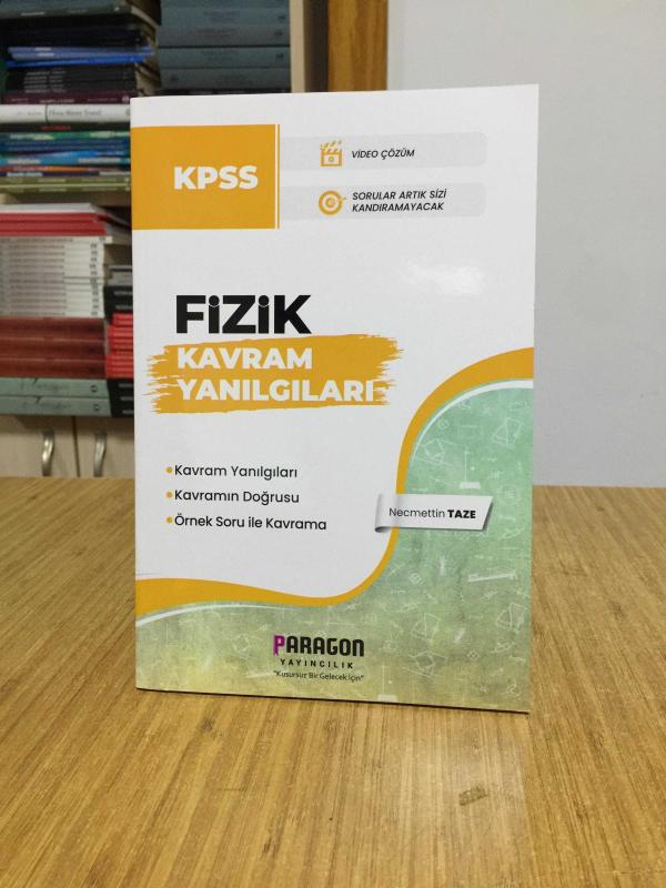 2023 KPSS Kavram Yanılgıları ile Fizik Soru Bankası Paragon Yayıncılık