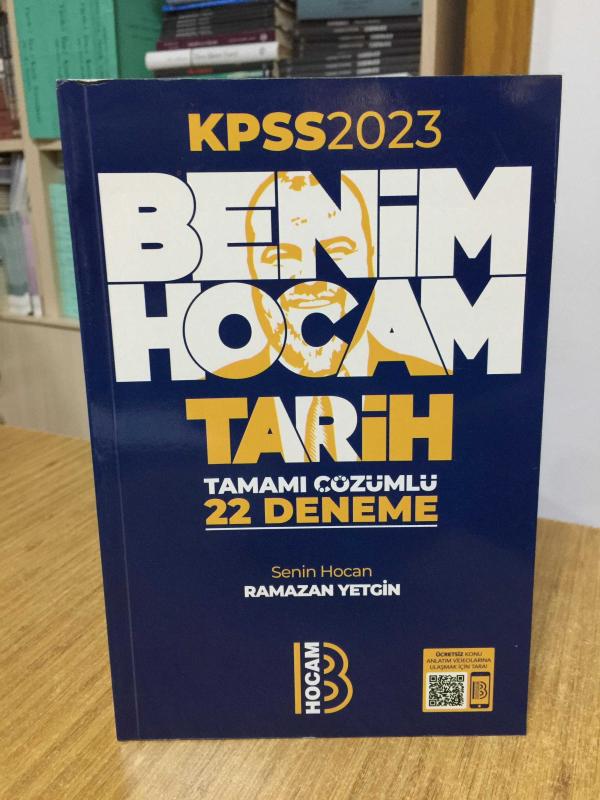 2023 KPSS Tarih Tamamı Çözümlü 22 Deneme Benim Hocam Yayınları