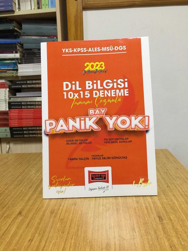2023 KPSS-YKS-ALES-MSÜ-DGS Panik Yok Tamamı Çözümlü Dil Bilgisi 10x15 Deneme Yargı Yayınları