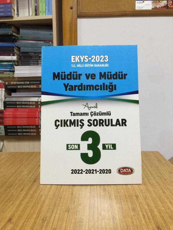 2023 MEB EKYS Müdür ve Yardımcılığı Son 3 Yıl Çıkmış Sorular Çözümlü (2020-2021-2022) Data Yayınları