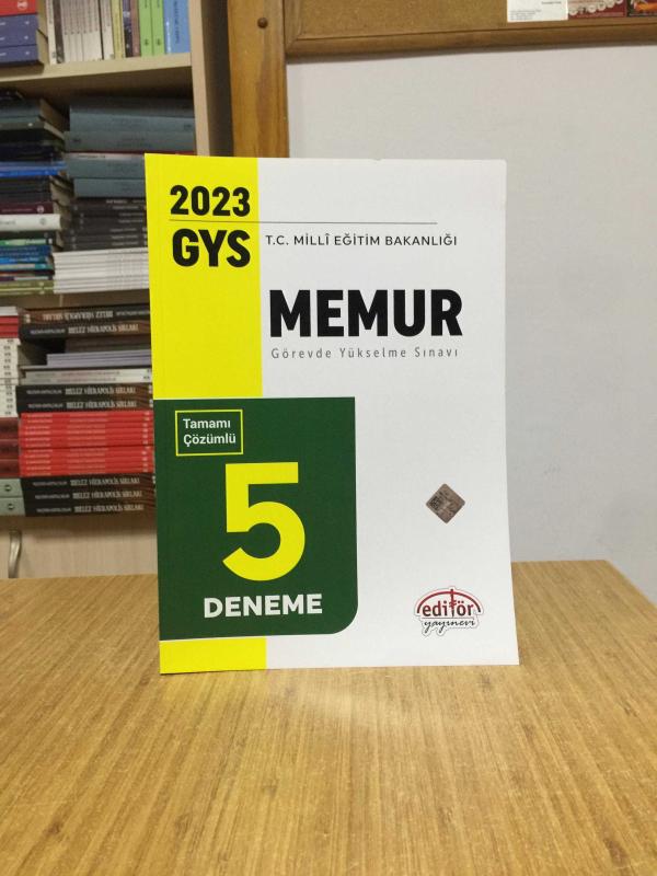 2023 MEB GYS Memur Tamamı Çözümlü 5 Deneme Sınavı Editör Yayınevi