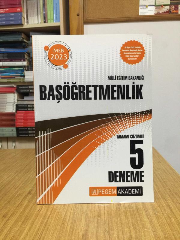 2023 MEB Milli Eğitim Bakanlığı Başöğretmenlik 5 Deneme Pegem Akademi