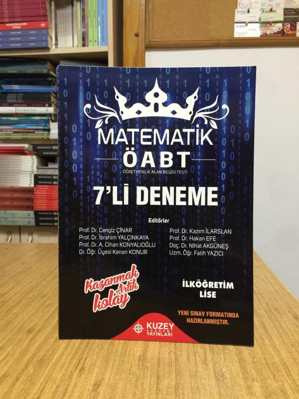 2023 ÖABT İlköğretim-Lise Matematik 7 Deneme Çözümlü Kuzey Akademi Yayınları