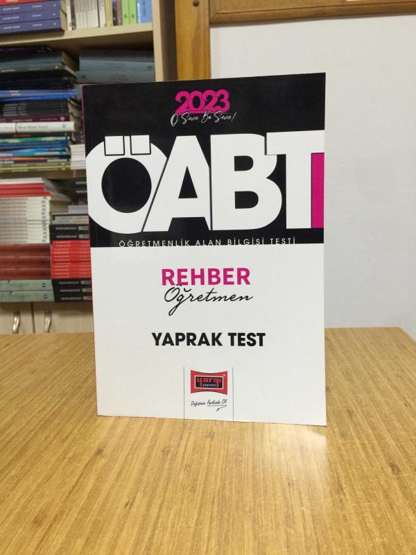 2023 ÖABT Rehber Öğretmen Yaprak Test Yargı Yayınları