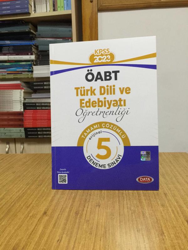 2023 ÖABT Türk Dili ve Edebiyatı Öğretmenliği Tamamı Çözümlü 5 Deneme Sınavı Data Yayınları
