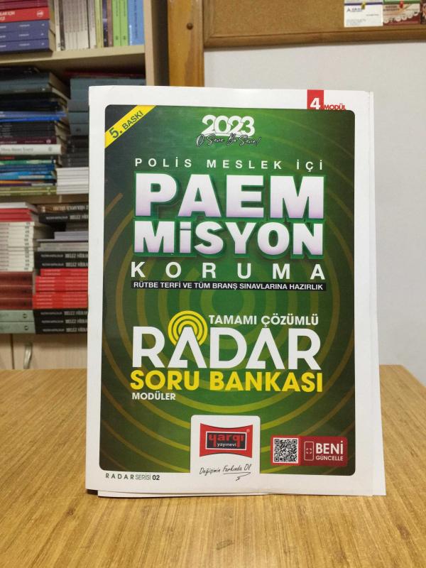 2023 PAEM Polis Meslek İçi Misyon Koruma Radar Soru Bankası 4 KİTAP Modüler Set Yargı Yayınları