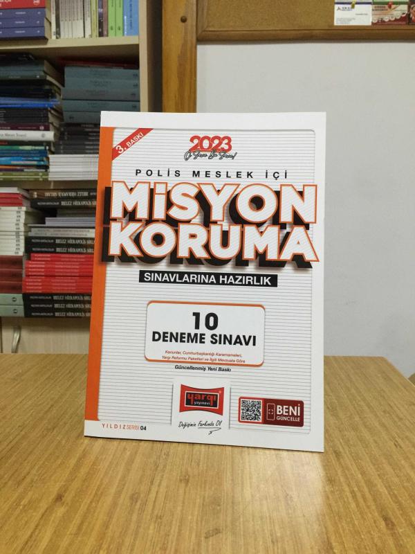 2023 Polis Meslek İçi Misyon Koruma Sınavlarına Hazırlık 10 Deneme Sınavı Yargı Yayınları