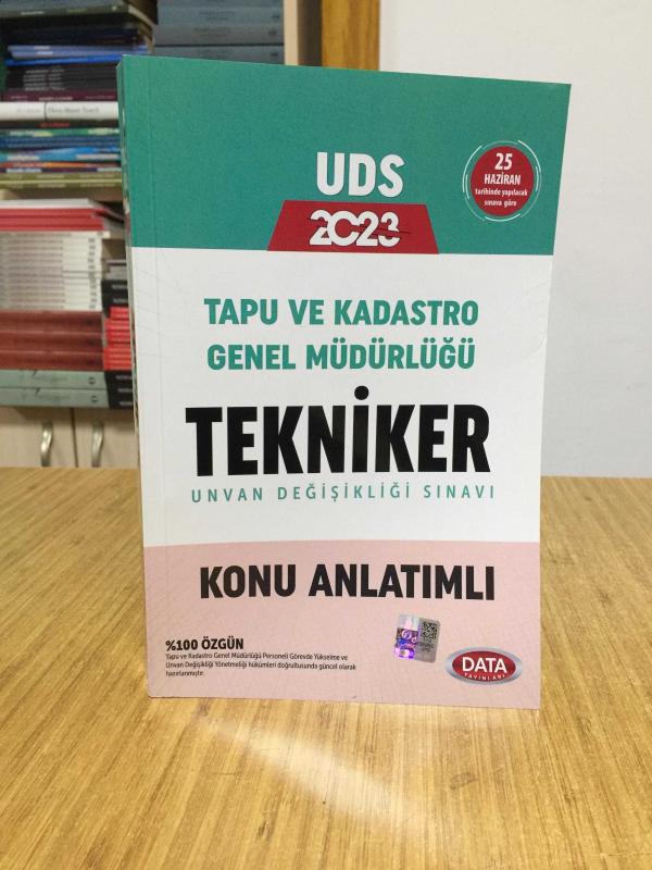 2023 Tapu ve Kadastro Genel Müdürlüğü UDS Tekniker Konu Anlatımlı Data Yayınları