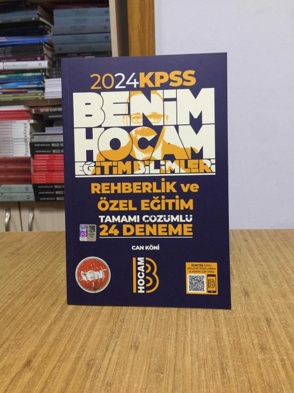 2024 Eğitim Bilimleri Rehberlik ve Özel Eğitim Tamamı Çözümlü 24 Deneme Benim Hocam Yayınları