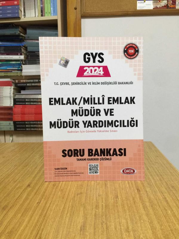 2024 GYS Çevre Şehircilik ve İklim Değişikliği Emlak ve Milli Emlak Müdür Yardımcılığı Soru Bankası Data Yayınları