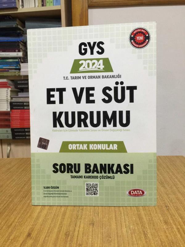 2024 GYS Et ve Süt Kurumu Ortak Konular Soru Bankası Data Yayınları