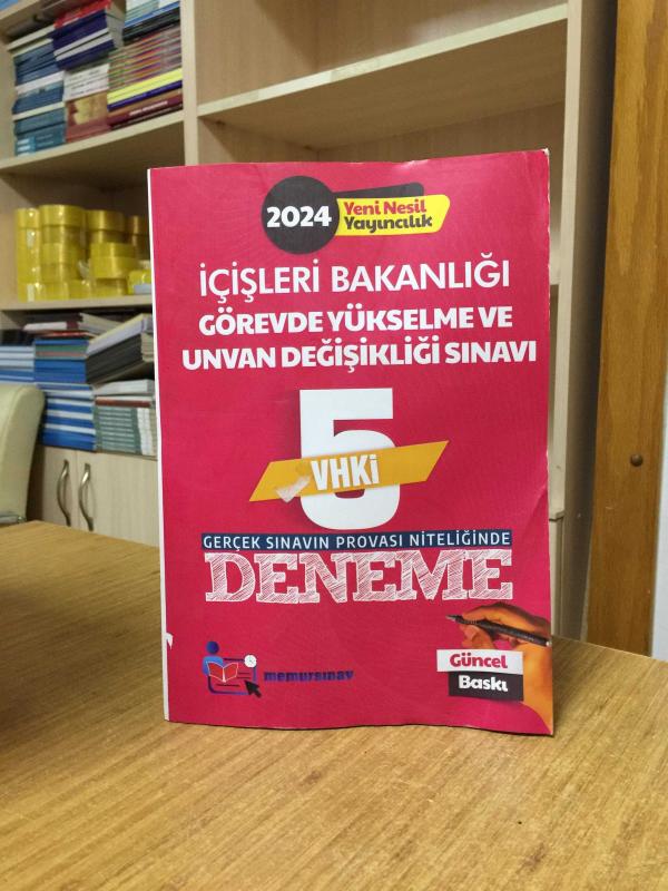 2024 GYS İçişleri Bakanlığı VHKİ 5 Deneme Memur Sınav