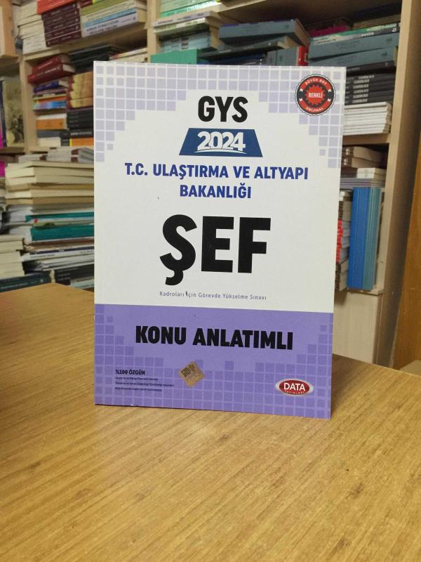 2024 GYS T.C. Ulaştırma ve Altyapı Bakanlığı ŞEF Kadroları İçin Ortak Alan Konu Anlatımlı Data Yayınları