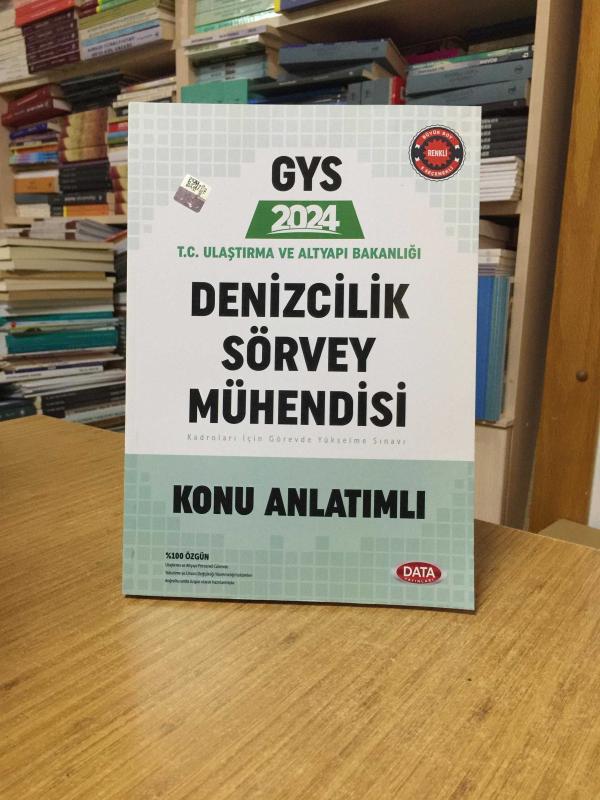2024 GYS Ulaştırma ve Altyapı Bakanlığı Denizcilik Sörvey Mühendisi Soru Bankası Görevde Yükselme Data Yayınları