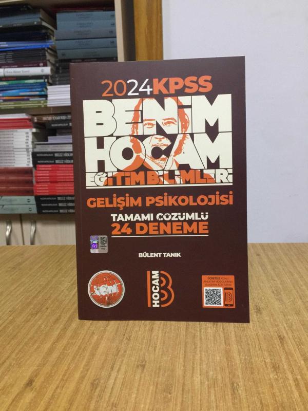 2024 KPSS Eğitim Bilimleri Gelişim Psikolojisi Tamamı Çözümlü 24 Deneme Benim Hocam Yayınları